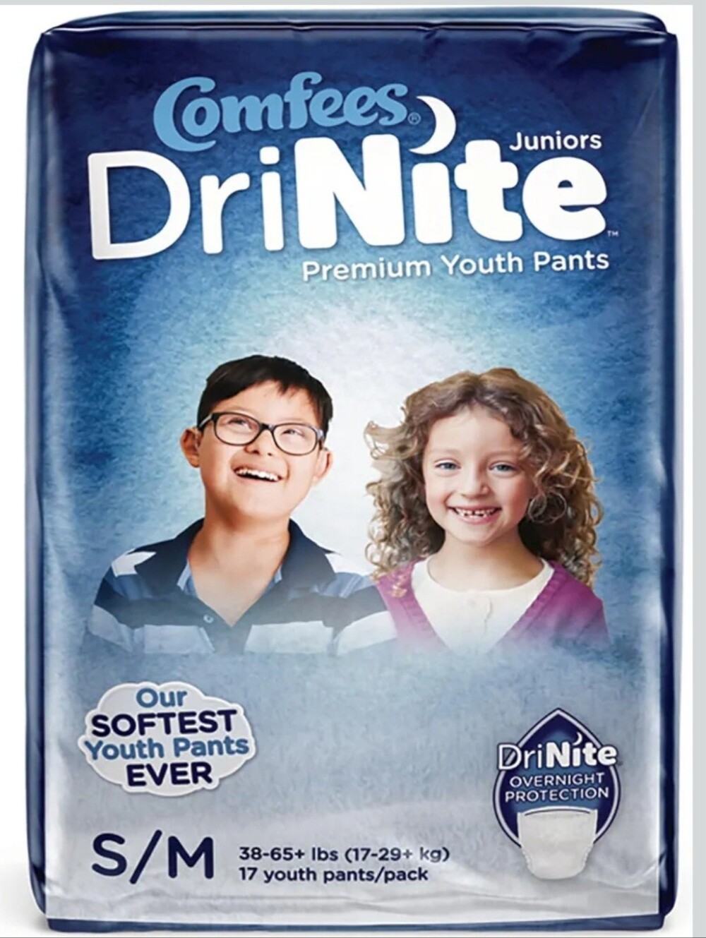 DriNites White Youth Training Pants – Soft Stretch-Fit
